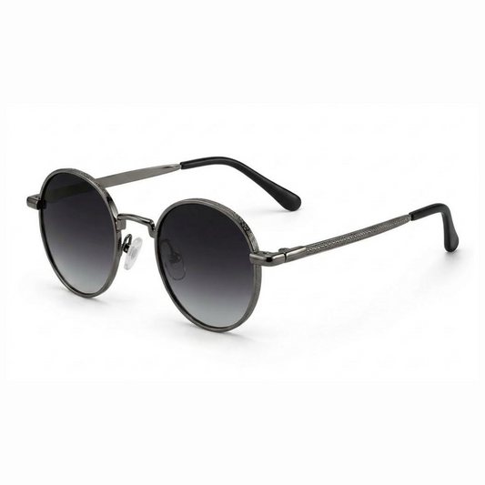 EVORA Eclipse – Gunmetal Round Premium Sunglasses