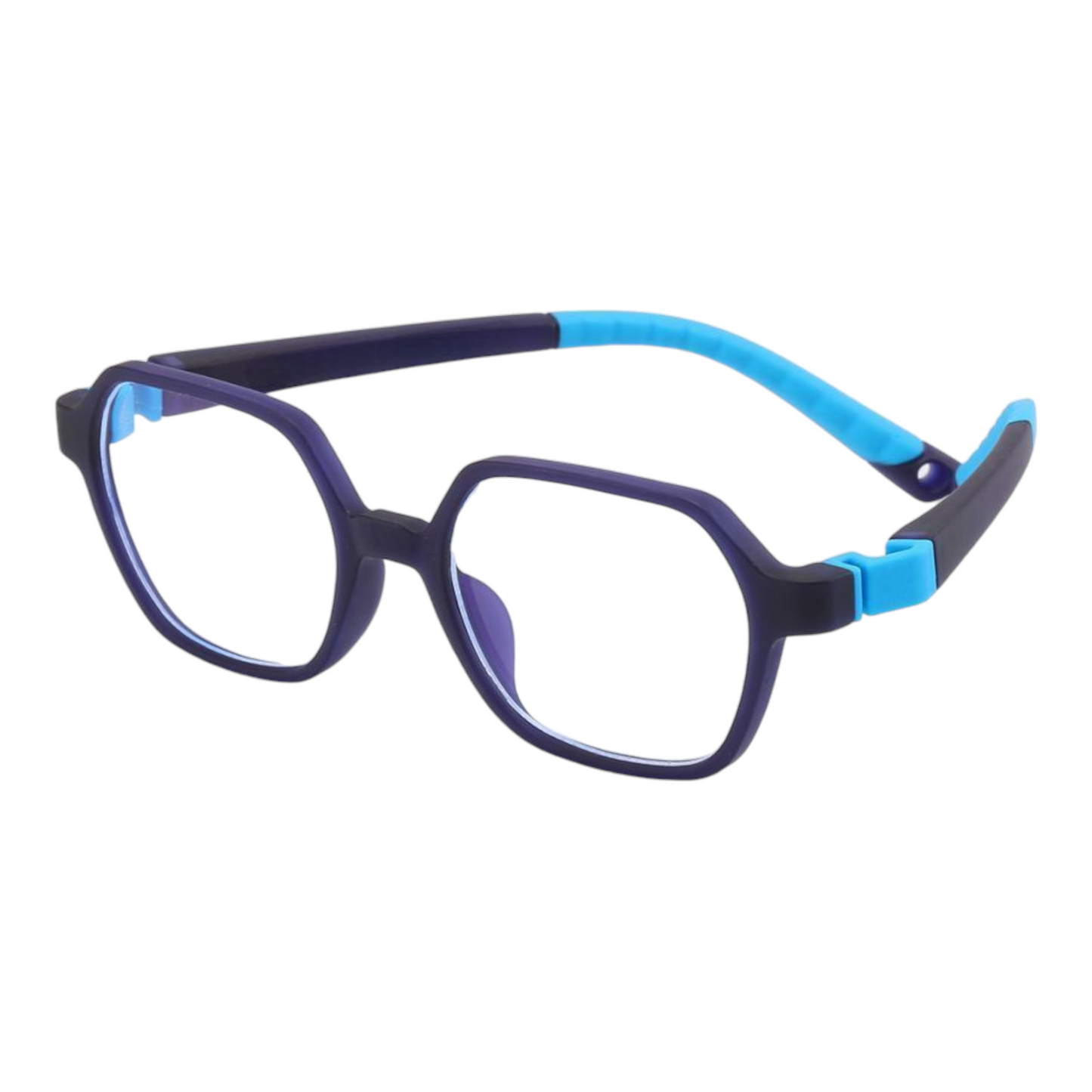 EVORA Digi Hooper Kids Eyewear – Model XW010 | Size 44-18-139 | Black/Blue - EVORA