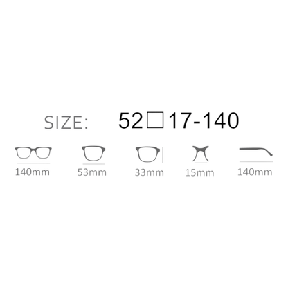 EVORA RY2308 TR90 Unbreakable Medium Frame: Lightweight, Bifocal/Progressive, Unisex Eyewear