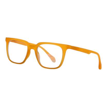 EVORA Hustle | Amber Bluecut Anti-Glare Computer Glasses | Zero Power | Unisex Medium | EV6002