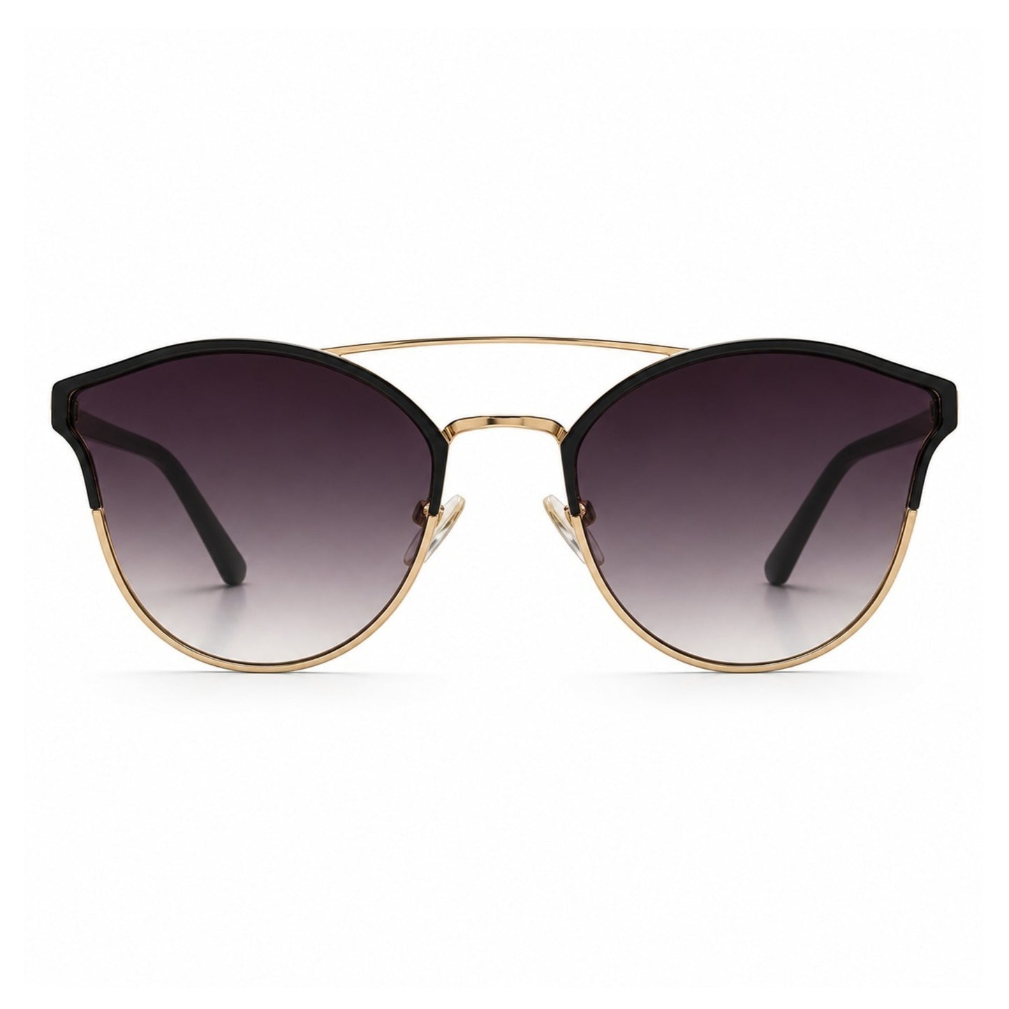 EVORA Celeste Aura – Premium Butterfly Black & Gold Sunglasses for Women
