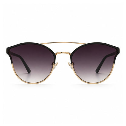 EVORA Celeste Aura – Premium Butterfly Black & Gold Sunglasses for Women