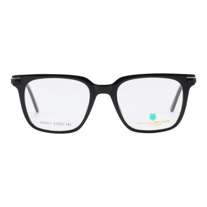 EVORA X David Jacobs HP3001 | Square Eyeglasses – Stylish Italian Design | 15+ Color Options | Unisex TR90 Frame (51-21-142) - EVORA