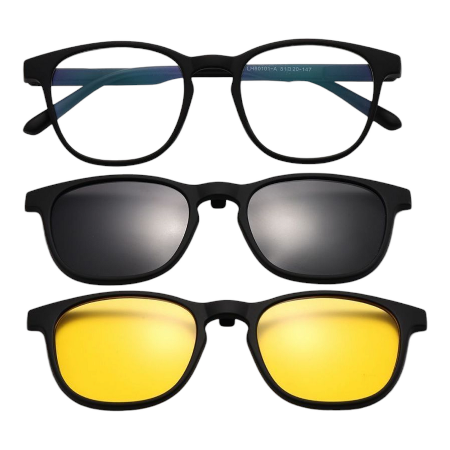 EVORA Hustle Switch – 2-in-1 Magnetic Clip-On Eyewear | Ultra-Light Flexible TR90 Frame | 10+ Stylish Colors Available - EVORA