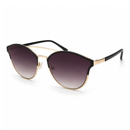 EVORA Celeste Aura – Premium Butterfly Black & Gold Sunglasses for Women