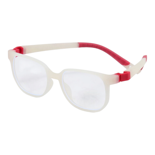 EVORA Digi Hooper Kids Eyewear – Model XW006 | Size 45-17-139 | Matte White - EVORA