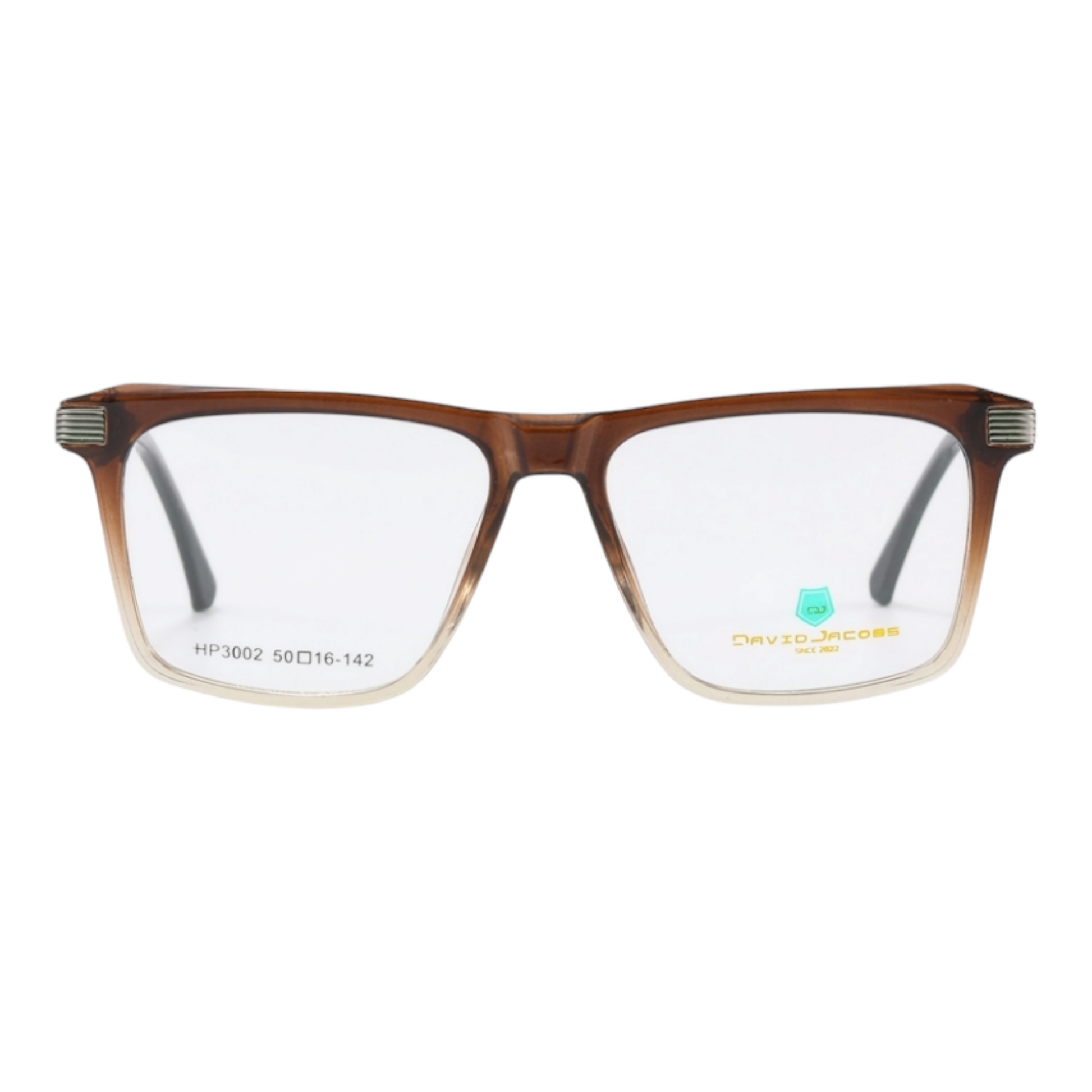 EVORA X David Jacobs HP3002 | Square Eyeglasses – Stylish Italian Design | 15+ Color Options | Unisex TR90 Frame (50-16-142) - EVORA