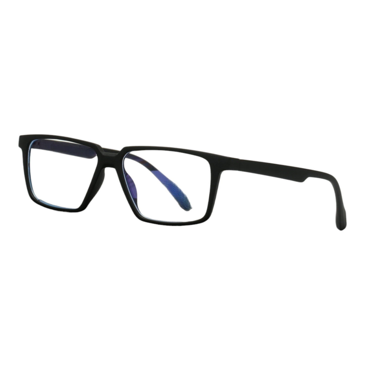 EVORA Hustle | Black Bluecut Anti-Glare Computer Glasses | Zero Power | Unisex Medium | EV6001