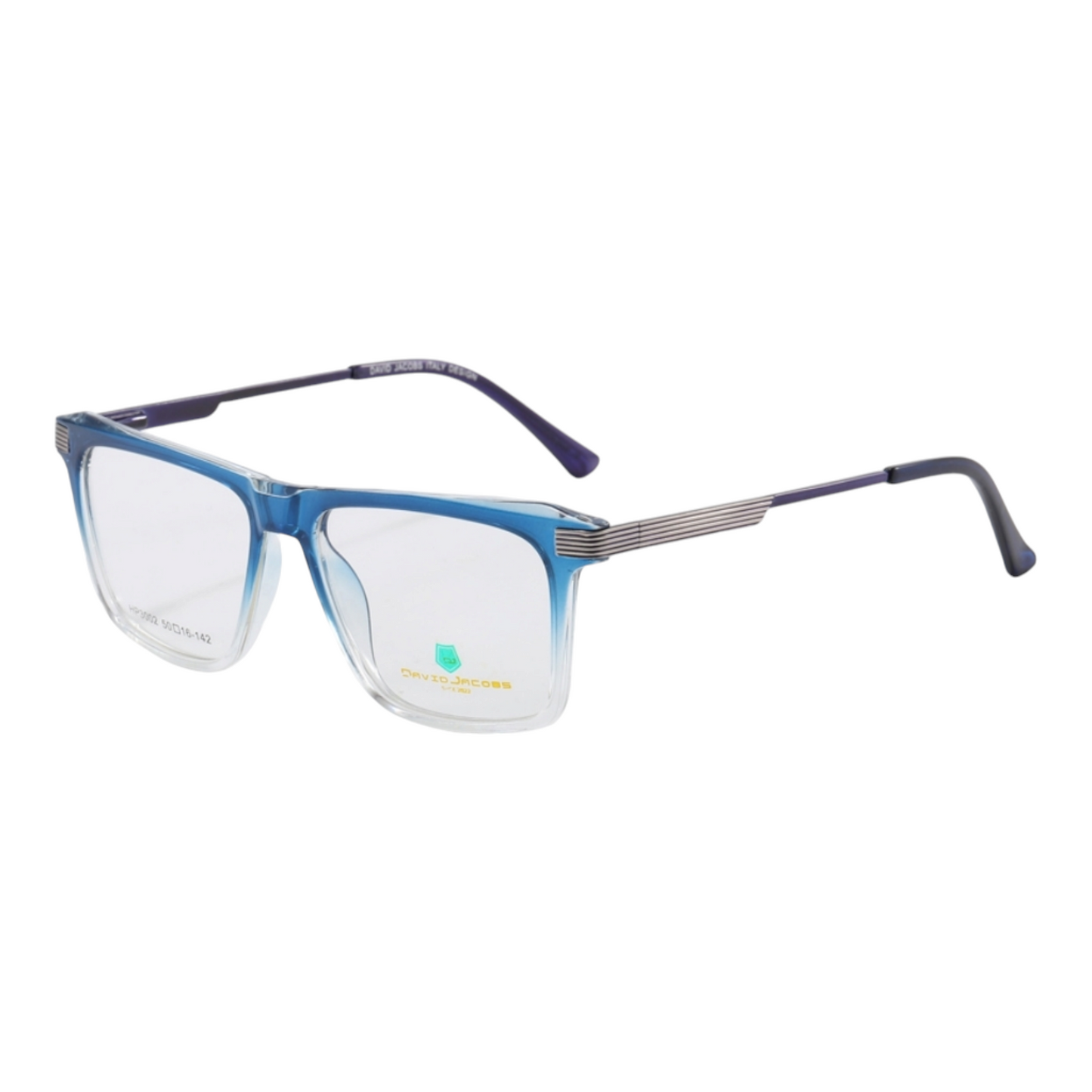 EVORA X David Jacobs HP3002 | Square Eyeglasses – Stylish Italian Design | 15+ Color Options | Unisex TR90 Frame (50-16-142) - EVORA