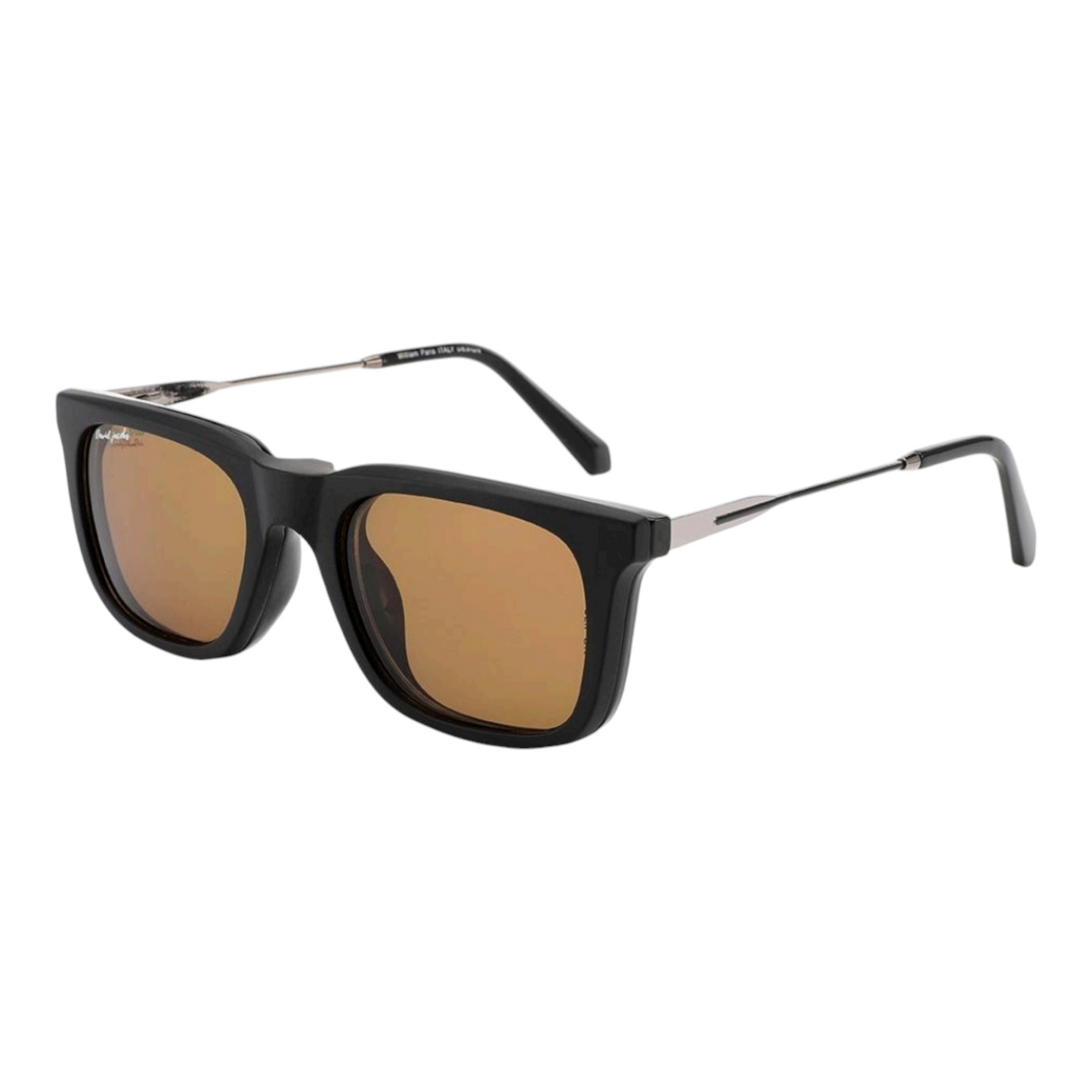 EVORA Magnetic Clip-On Sunglasses | 3-in-1 Black Polarized, Brown Lens & Night Vision Lenses | Model No. D2128