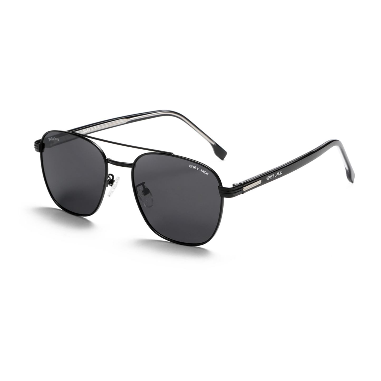 Grey Jack GJ B031 Metal + TR Polarized Sunglasses – Men’s Square Frame (6 Color Variants)