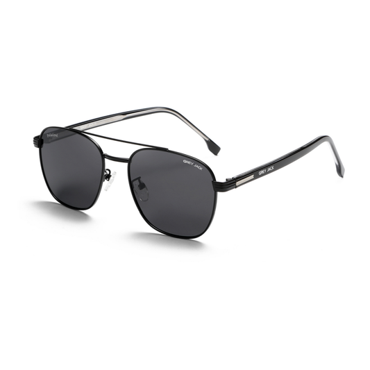 Grey Jack GJ B031 Metal + TR Polarized Sunglasses – Men’s Square Frame (6 Color Variants)