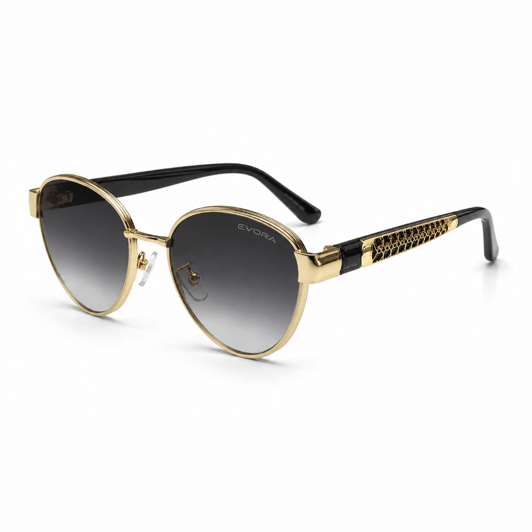 EVORA Celeste – Gold Smoke Gradient Premium Sunglasses