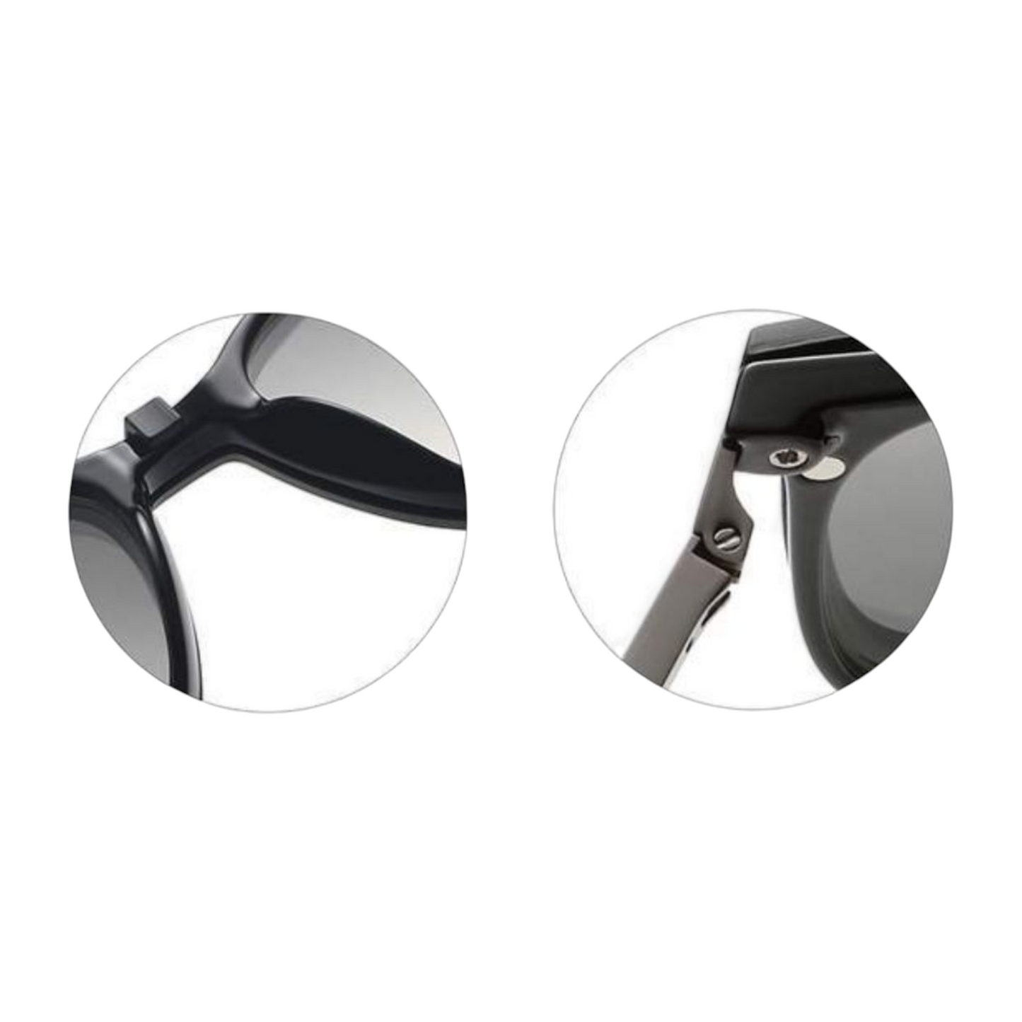 Grey Jack Clip-On Eyewear – 2-in-1 Magnetic Sunglasses | Polarized Lenses | TR90 Frame | GJ6070-C1 | Shine Black