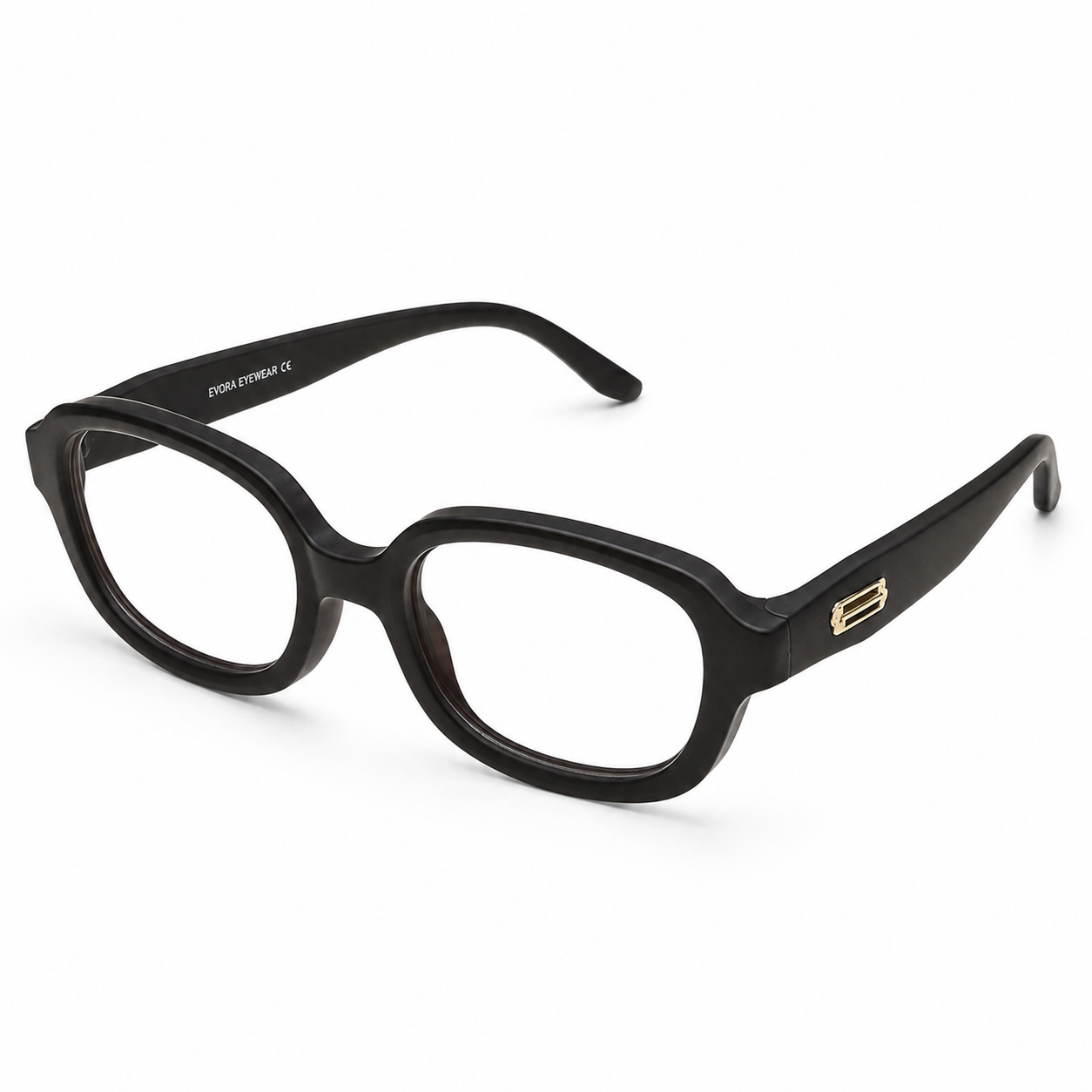 EVORA Kids Flex TR90 Eyeglasses – Black & Black | Model LLH-1008 | Size 48-18-136