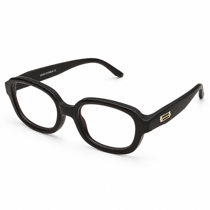 EVORA Kids Flex TR90 Eyeglasses – Black & Black | Model LLH-1008 | Size 48-18-136