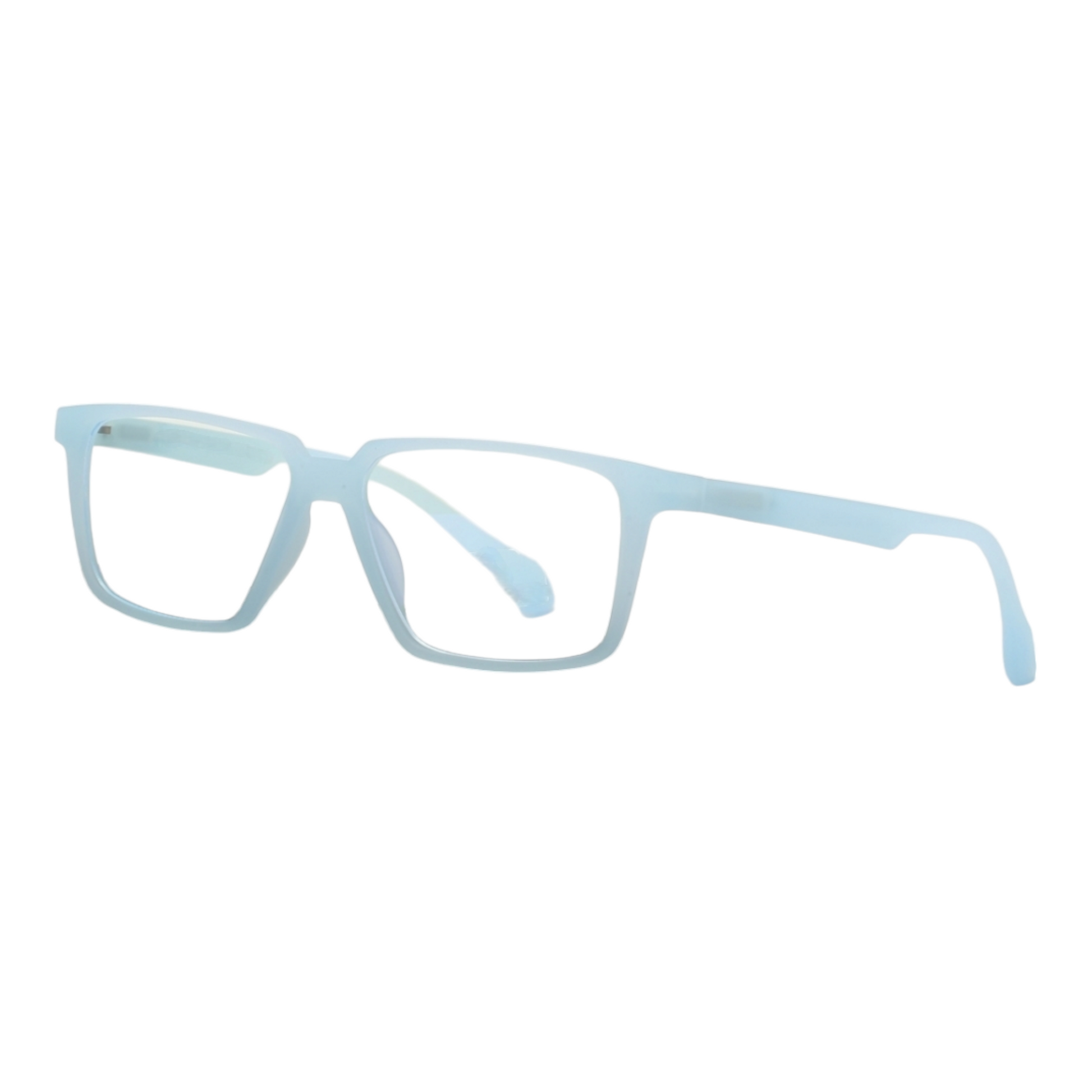 EVORA Hustle | Transparent Blue Bluecut Anti-Glare Computer Glasses | Zero Power | Unisex Medium | EV6001 - EVORA