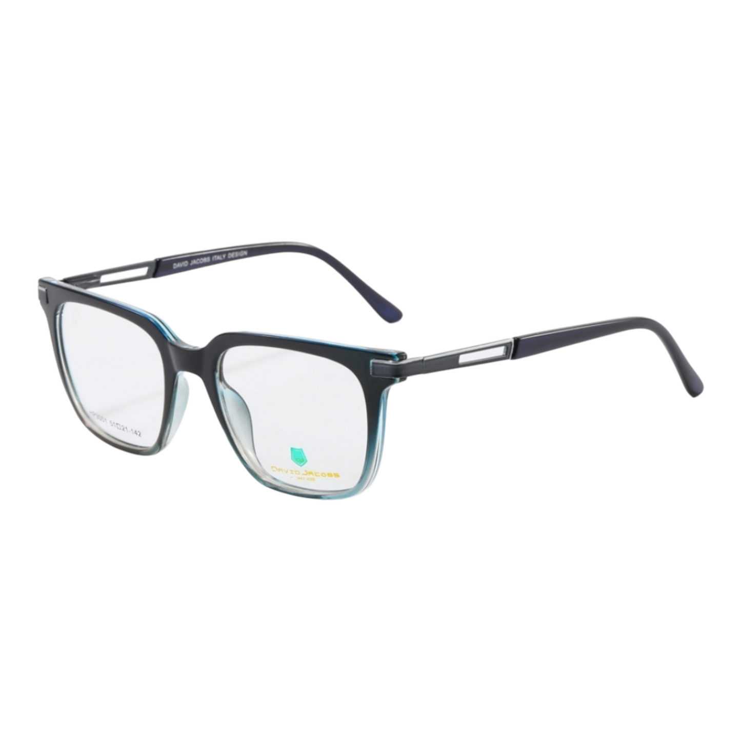 EVORA X David Jacobs HP3001 | Square Eyeglasses – Stylish Italian Design | 15+ Color Options | Unisex TR90 Frame (51-21-142) - EVORA