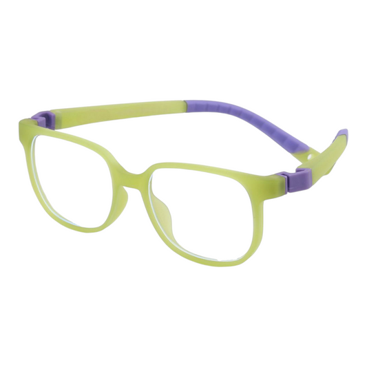 EVORA Digi Hooper Kids Eyewear – Model XW006 | Size 45-17-139 | Lemon Green - EVORA