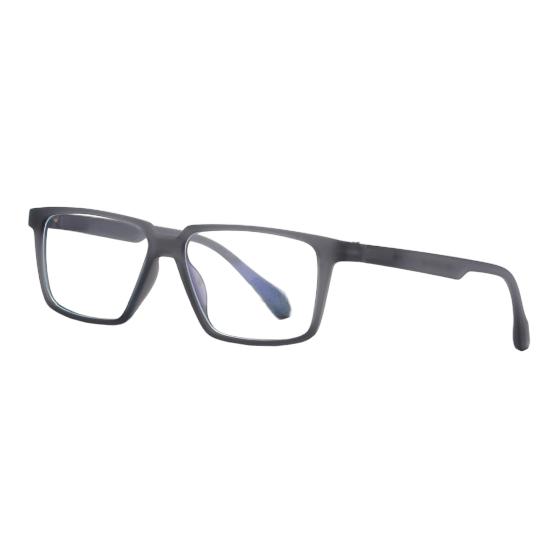 EVORA Hustle | Gray Bluecut Anti-Glare Computer Glasses | Zero Power | Unisex Medium | EV6001 - EVORA