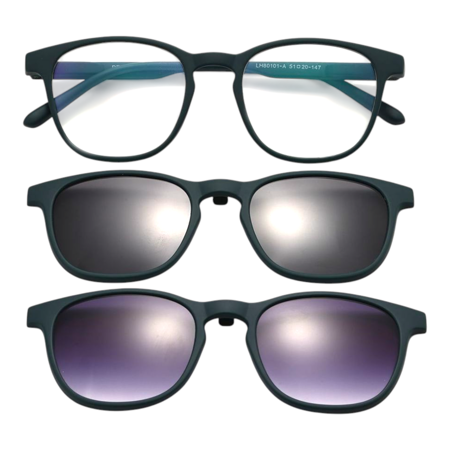 EVORA Hustle Switch – 2-in-1 Magnetic Clip-On Eyewear | Ultra-Light Flexible TR90 Frame | 10+ Stylish Colors Available - EVORA