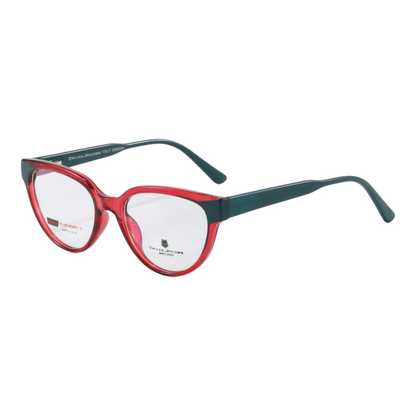 EVORA X David Jacobs GW9913 Cat-Eye Confidence Eyewear for Women – Designer TR90 Optical Frames | 10 Chic Color Options | Size 51-18-145 - EVORA