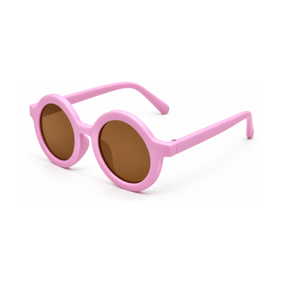 EVORA Kids Round Sunglasses – Pink | Ages 3–7 Years
