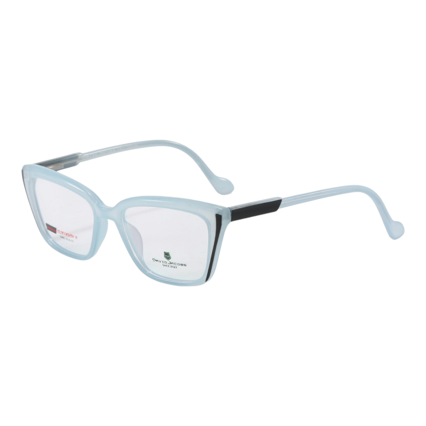 EVORA X David Jacobs GW9911 Bold Butterfly Eyewear for Women – Designer TR90 Optical Frames | 10 Color Options | Size 53-16-145 - EVORA