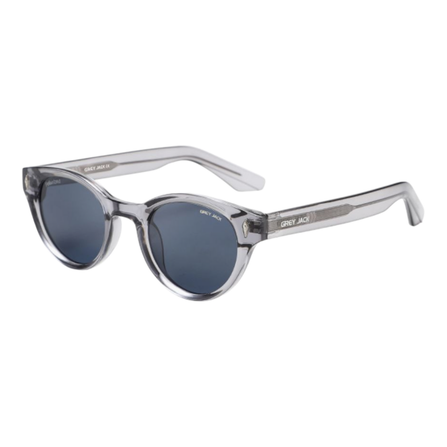 Grey Jack GJ6604 Transparent Grey Polarized Sunglasses – Blue Lens Unisex Eyewear