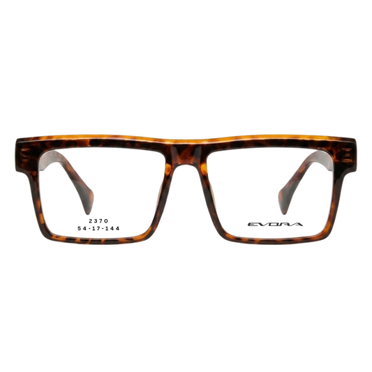 EVORA 2370 tortoise rectangular full rim eyeglasses 54-17-144