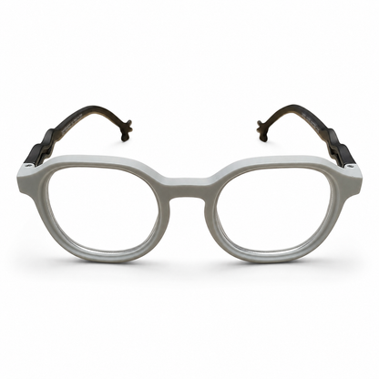 EVORA Kids Flex TR90 Eyeglasses – Pearl Grey & Smoke Black | Model LHH-1010 | 44-20-130