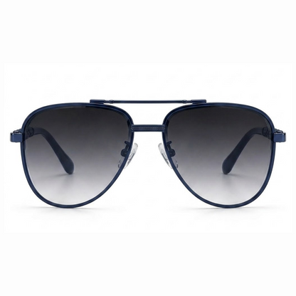 EVORA Monarch – Navy Blue Aviator Premium Sunglasses