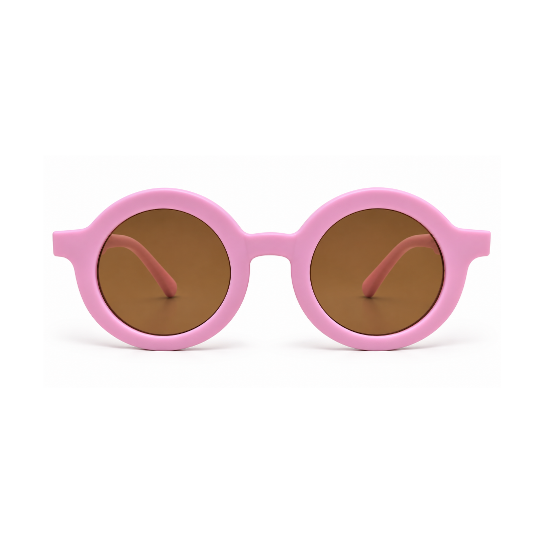 EVORA Kids Round Sunglasses – Pink | Ages 3–7 Years