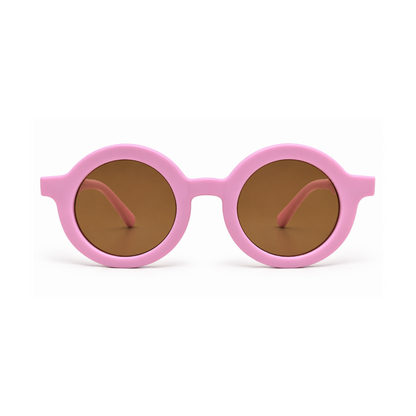 EVORA Kids Round Sunglasses – Pink | Ages 3–7 Years