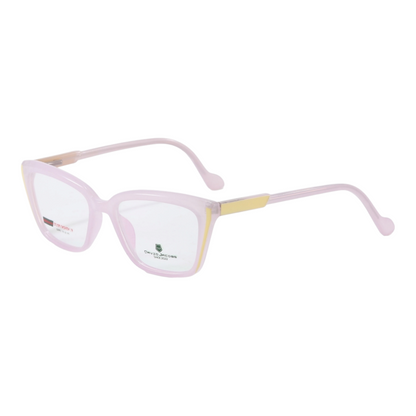 EVORA X David Jacobs GW9911 Bold Butterfly Eyewear for Women – Designer TR90 Optical Frames | 10 Color Options | Size 53-16-145 - EVORA