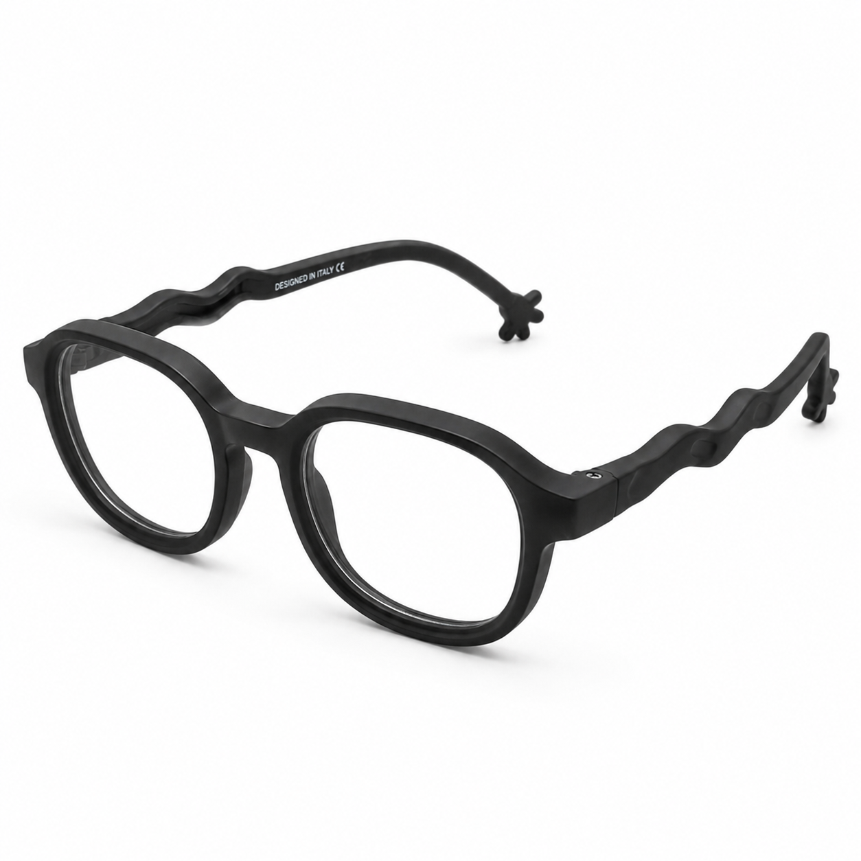 EVORA Kids Flex TR90 Eyeglasses – Matte Black | Model LHH-1010 | 44-20-130