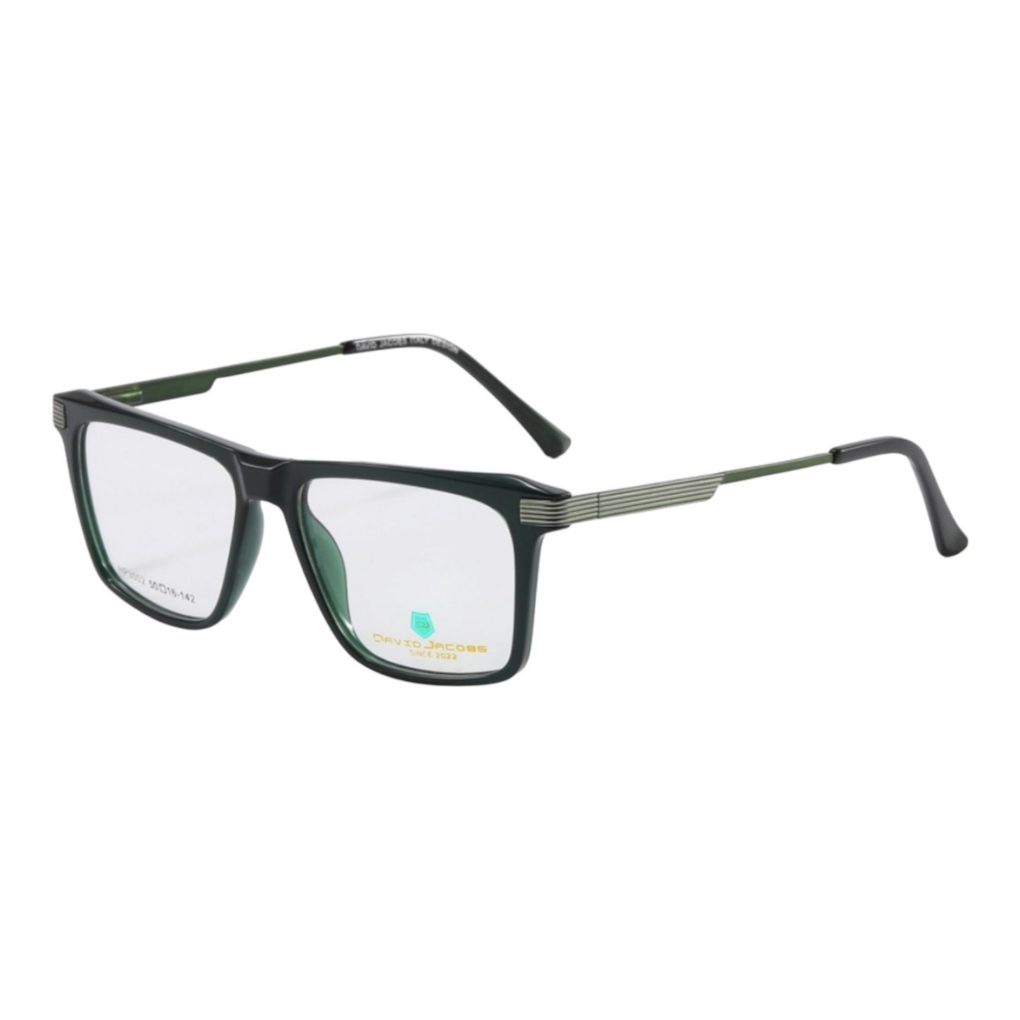 EVORA X David Jacobs HP3002 | Square Eyeglasses – Stylish Italian Design | 15+ Color Options | Unisex TR90 Frame (50-16-142) - EVORA