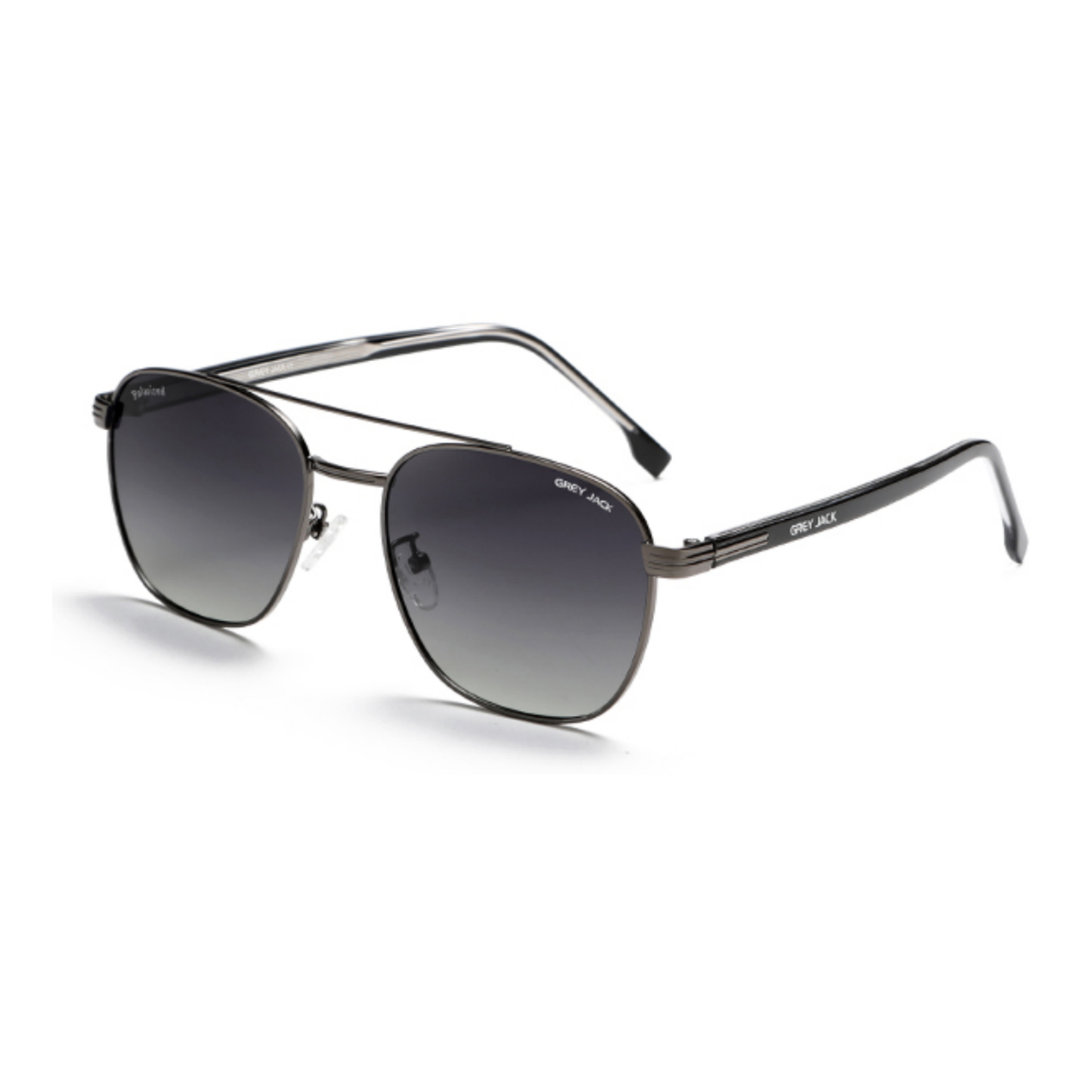 Grey Jack GJ B031 Metal + TR Polarized Sunglasses – Men’s Square Frame (6 Color Variants)