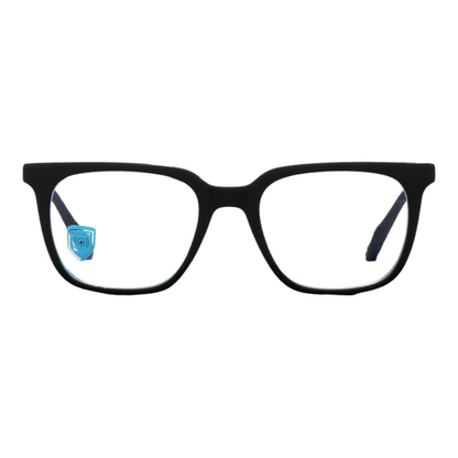 EVORA Hustle | Black Bluecut Anti-Glare Computer Glasses | Zero Power | Unisex Medium | EV6002 - EVORA
