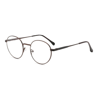 EV30001 Lightweight Metal Eyeglasses | Stylish Rectangle Frames for Men & Women | 48-21-140