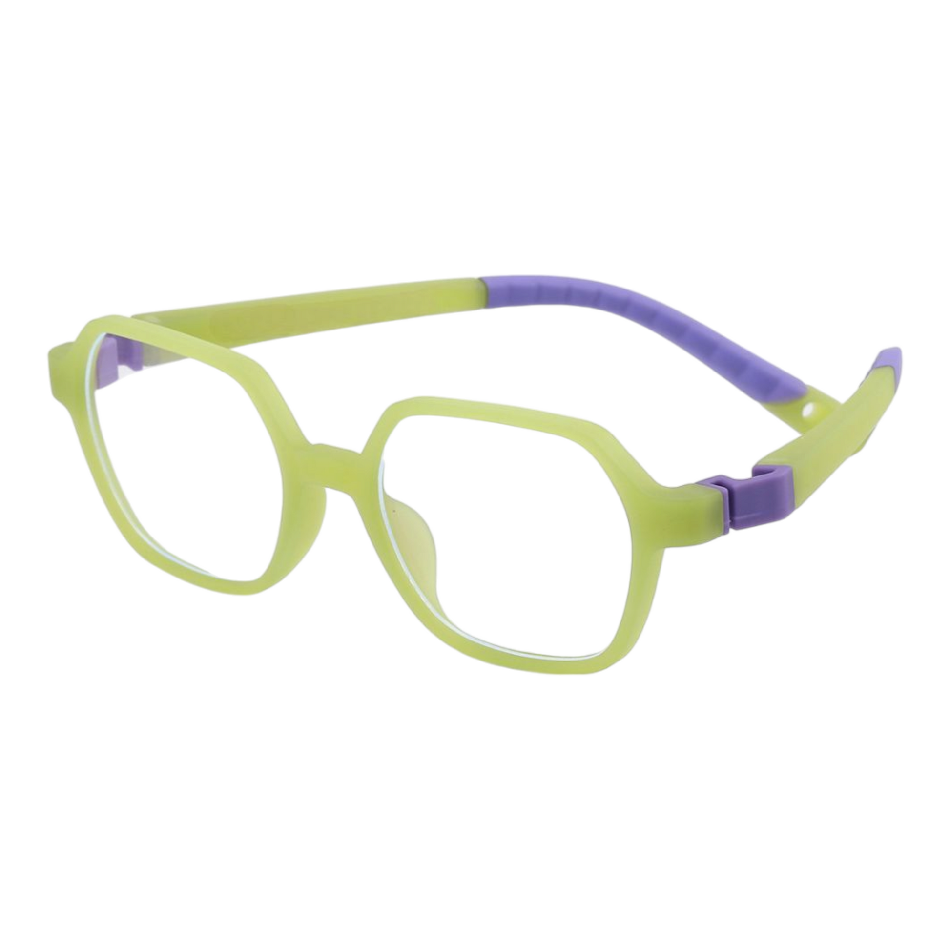 EVORA Digi Hooper Kids Eyewear – Model XW010 | Size 44-18-139 | Lemon Green - EVORA