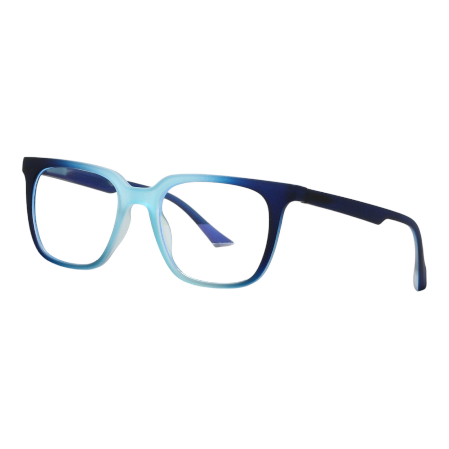 EVORA Hustle | Blue Transparent Bluecut Anti-Glare Computer Glasses | Zero Power | Unisex Medium | EV6002