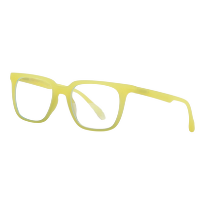 EVORA Hustle | Yellow Bluecut Anti-Glare Computer Glasses | Zero Power | Unisex Medium | EV6002