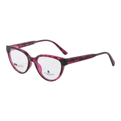EVORA X David Jacobs GW9913 Cat-Eye Confidence Eyewear for Women – Designer TR90 Optical Frames | 10 Chic Color Options | Size 51-18-145 - EVORA