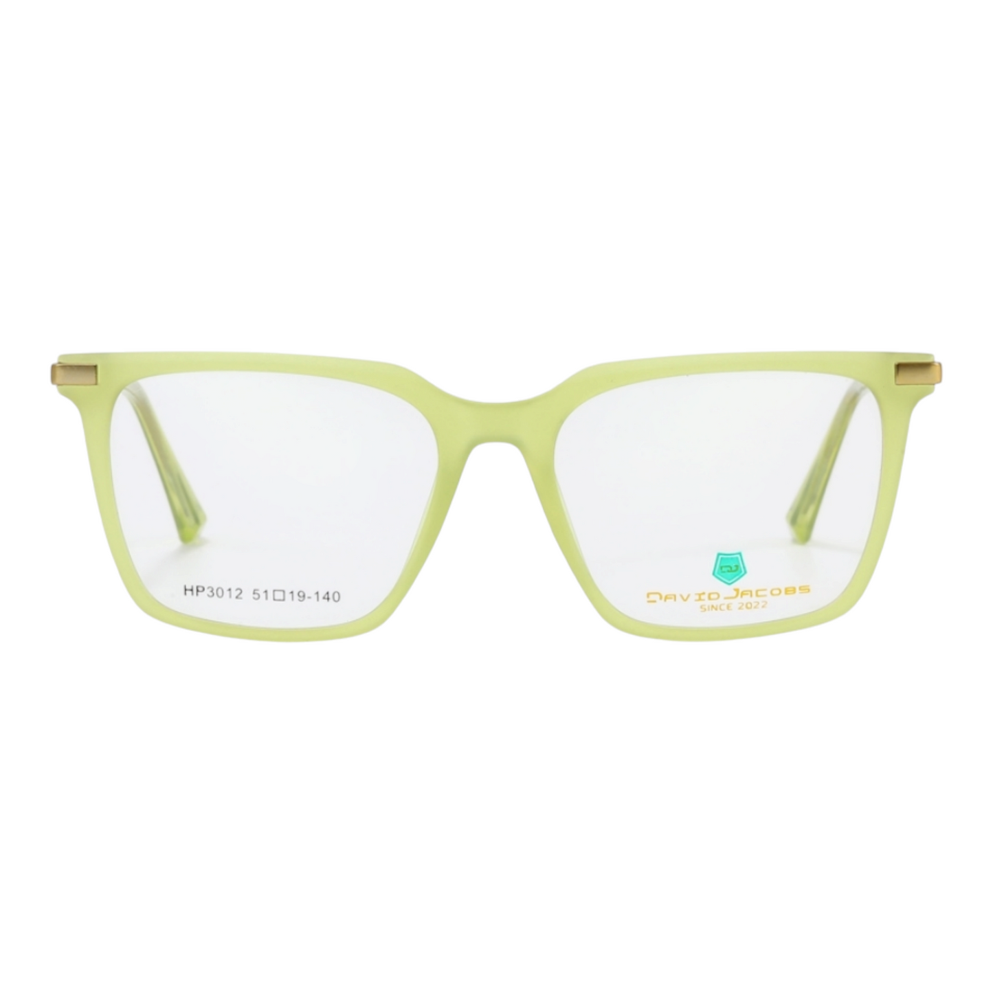 EVORA X David Jacobs HP3012 | Square Eyeglasses – Stylish Italian Design | 15+ Color Options | Unisex TR90 Frame (51-19-140) - EVORA