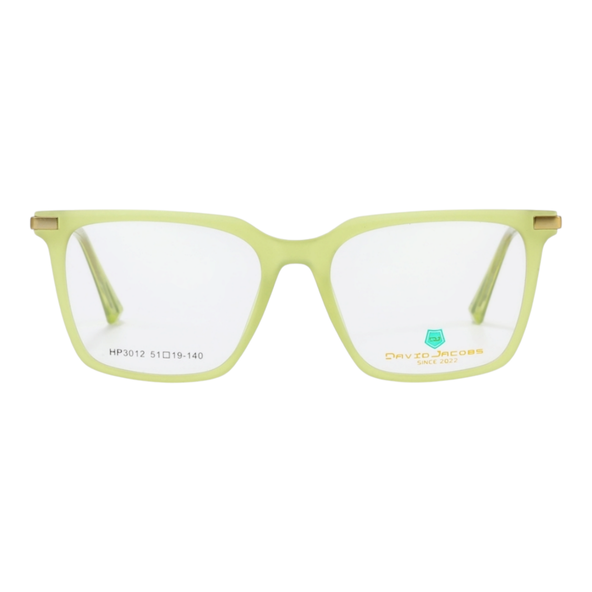 EVORA X David Jacobs HP3012 | Square Eyeglasses – Stylish Italian Design | 15+ Color Options | Unisex TR90 Frame (51-19-140) - EVORA