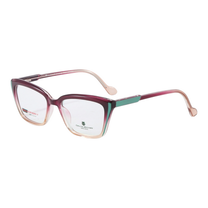 EVORA X David Jacobs GW9911 Bold Butterfly Eyewear for Women – Designer TR90 Optical Frames | 10 Color Options | Size 53-16-145 - EVORA