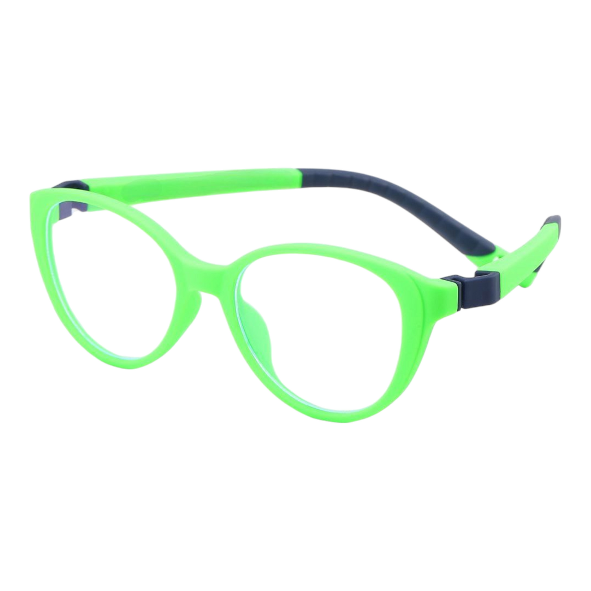 EVORA Digi Hooper Kids Eyewear – Model XW002 | Size 46-17-139 | Electric Green - EVORA