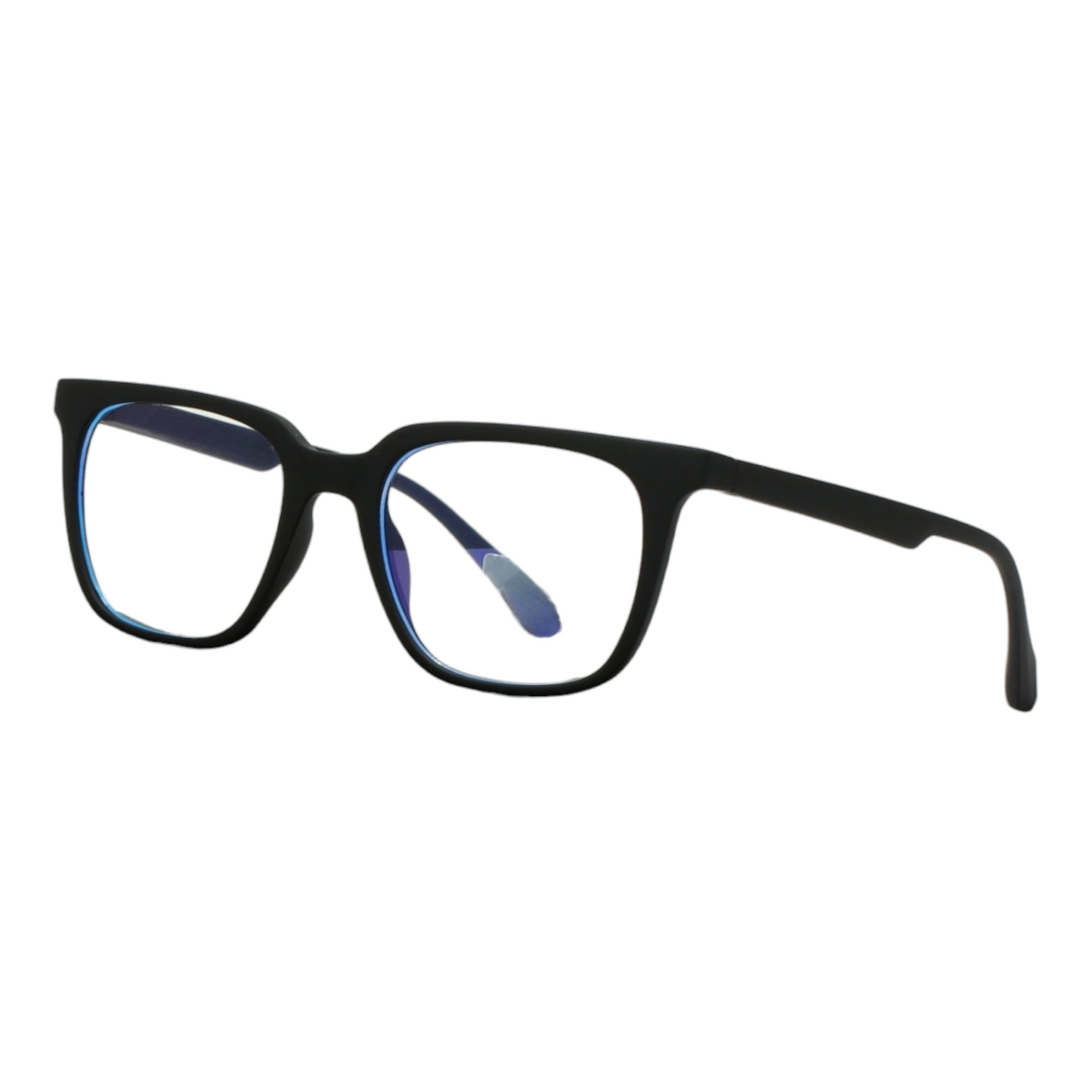 EVORA Hustle | Black Bluecut Anti-Glare Computer Glasses | Zero Power | Unisex Medium | EV6002 - EVORA