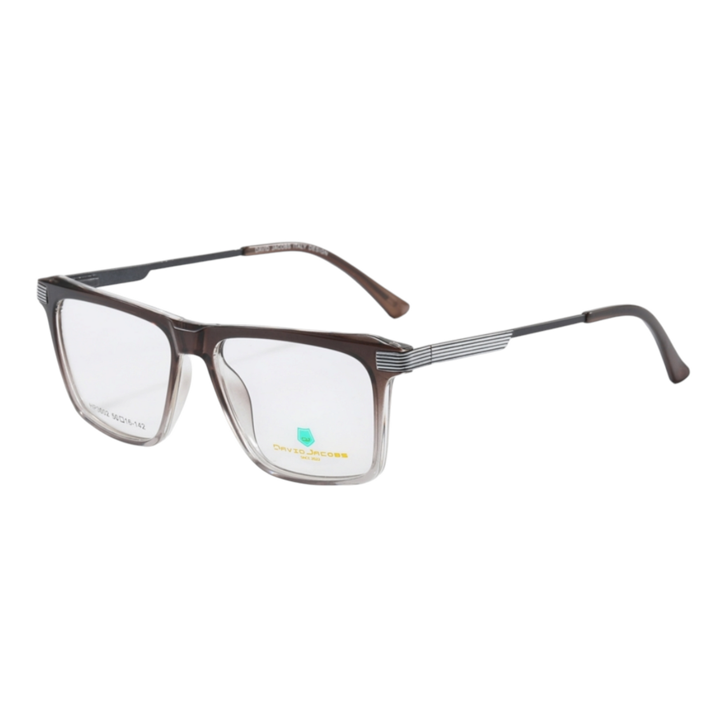 EVORA X David Jacobs HP3002 | Square Eyeglasses – Stylish Italian Design | 15+ Color Options | Unisex TR90 Frame (50-16-142) - EVORA